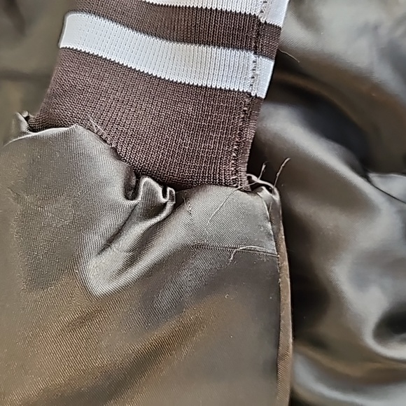 Men's Vintage Bomber Jacket Size XL, snap closure Slide pockets - Picture 7 of 10